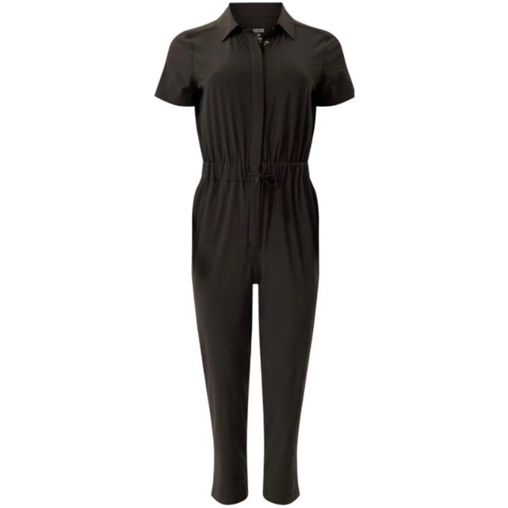 Gf Collective Black Stretch Woven Jumpsuit